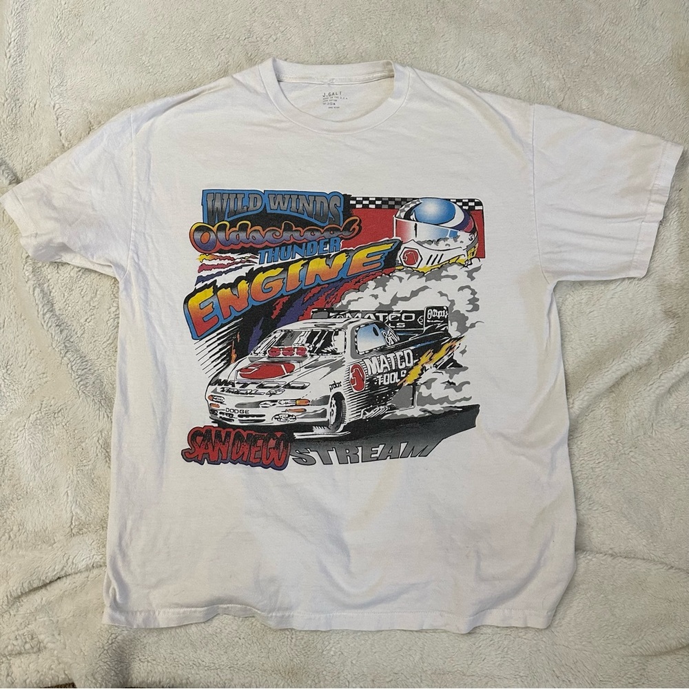 Adult XL graphic tee drag racing